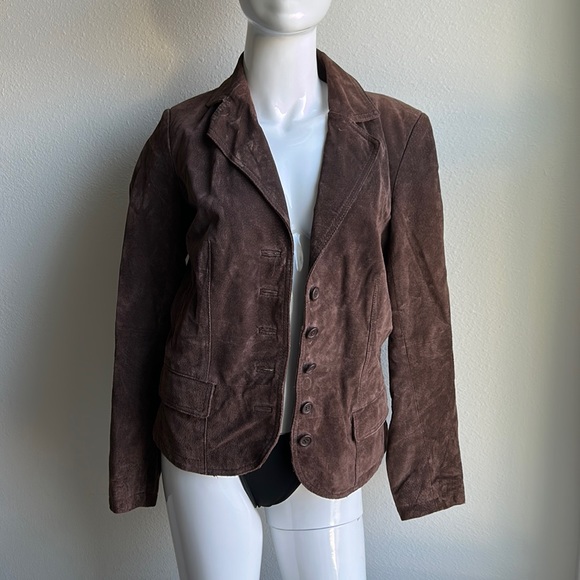 ST. JOHN’S BAY SUEDE JACKET TOP SIZE S - Picture 1 of 6